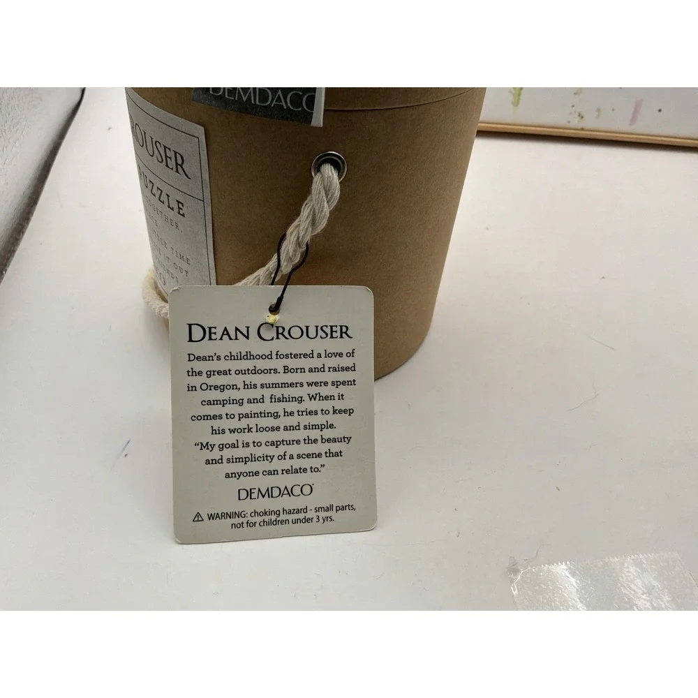 Dean‎ Crouser Design Picture Puzzle Salt N Pepper Shakers Ceramic Tray Gift Set